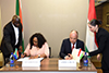 South Africa – Hungary Senior Officials Meeting and the Signing of MOU on Water Resource Management between the Minister of Water and Sanitation of South Africa, Ms Nomvula Mokonyane, and the Deputy State Secretary of the Ministry of Foreign Affairs and Trade of Hungary, Ambassador Bus, 23 May 2017.