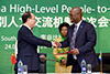 Minister of Arts and Culture, Mr Nathi Mthethwa, signs an agreement with the Chinese Vice Minister of Culture, Mr Ding Wei, Pretoria, South Africa, 24 April 2017.