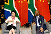 Minister of Arts and Culture, Mr Nathi Mthethwa, with the Vice Premier of the People’s Republic of China, Ms Liu Yandong, Pretoria, South Africa, 24 April 2017.