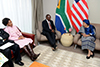 President Ellen Johnson Sirleaf of Liberia, receives a Courtesy Call from Deputy President Cyril Ramaphosa, Pretoria, South Africa, 11 August 2017.