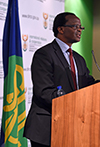 Deputy Director-General for Africa in the Department of International Relations and Cooperation, Mr Xolisa Makaya, briefing the media on South Africa's hosting of the 37th Ordinary Summit of the Southern African Development Community (SADC), scheduled to take place on 19 – 20 August 2017 in Pretoria, South Africa, 27 July 2017.