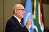 Advisor to the President of Palestine on Foreign and International Relations, Dr Nabeel Shaath, speaks at the United Nations International Day of Solidarity with the Palestinian People Seminar: The Year of O R Tambo and The Palestinian Struggle under Apartheid Rule, hosted at the OR Tambo Building, Department of International Relations and Cooperation, Pretoria, South Africa, 29 November 2017.