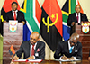 President Jacob Zuma and the President of the Republic of Angola, João Manuel Gonçalves Lourenço, witness the signing of Agreements and Memoranda of Understanding, Union Buildings, Pretoria, South Africa, 24 November 2017.