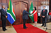 President Jacob Zuma receives the Letters of Credence from nine Ambassadors and High Commissioners-designate at the Credentials Ceremony, Sefako Makgatho Presidential Guesthouse, Pretoria, South Africa, 8 June 2017.
