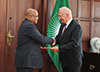 President Jacob Zuma receives the Letters of Credence from nine Ambassadors and High Commissioners-designate at the Credentials Ceremony, Sefako Makgatho Presidential Guesthouse, Pretoria, South Africa, 8 June 2017.