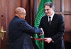 President Jacob Zuma receives the Letters of Credence from nine Ambassadors and High Commissioners-designate at the Credentials Ceremony, Sefako Makgatho Presidential Guesthouse, Pretoria, South Africa, 8 June 2017.