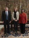 La Embajadadora de Sudáfrica visita El Parlamento Vasco, 28 February 2012.